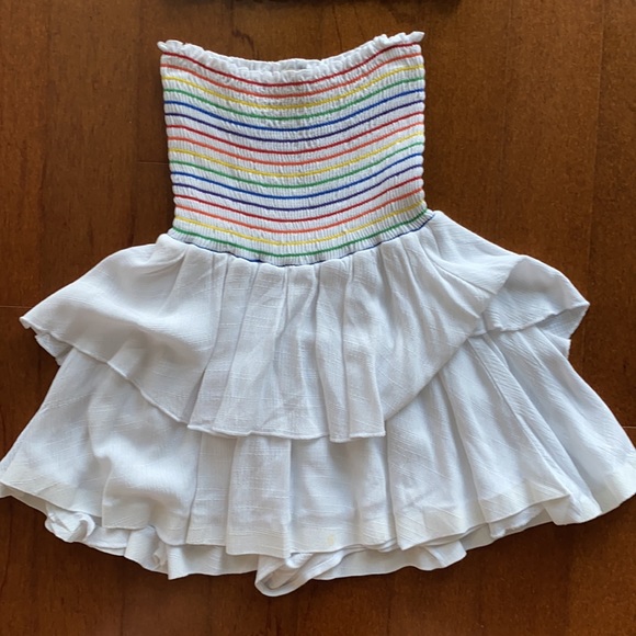White and rainbow stitched matching set - Picture 3 of 6